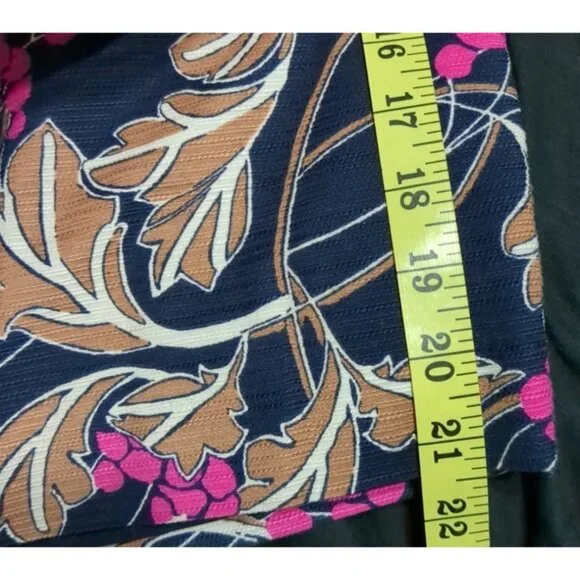 Ann Taylor Factory Womens Floral Long Sleeve Top Skirt Set Size L - Picture 12 of 13